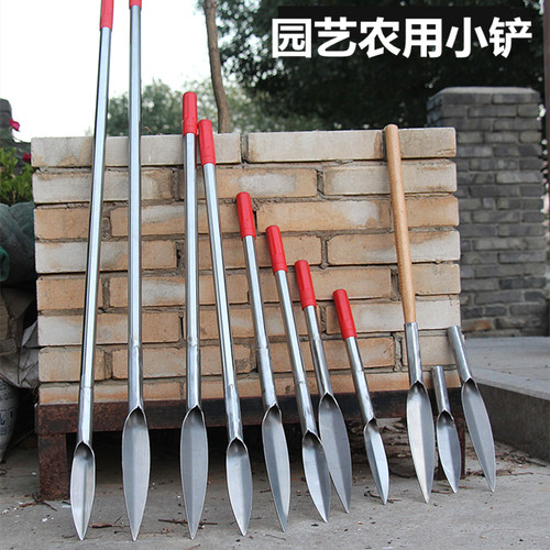 速发户外子土锰钢小铲挖锹花工具家用加厚花铲小铁种挖野菜专用铲