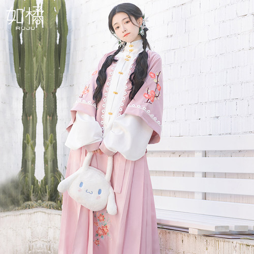 速发20小2新款爆汉款服装中国风明制2个子超仙改良古装飘逸古风秋