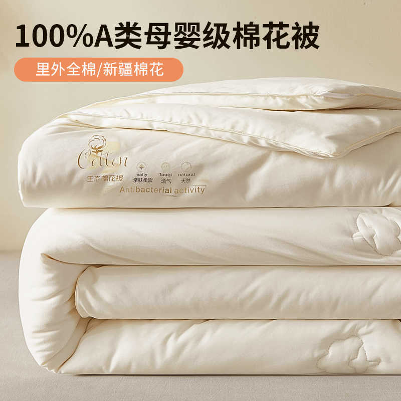 速发新疆棉花被春秋被被冬棉凉学生宿舍褥被子被芯加厚保暖夏被空