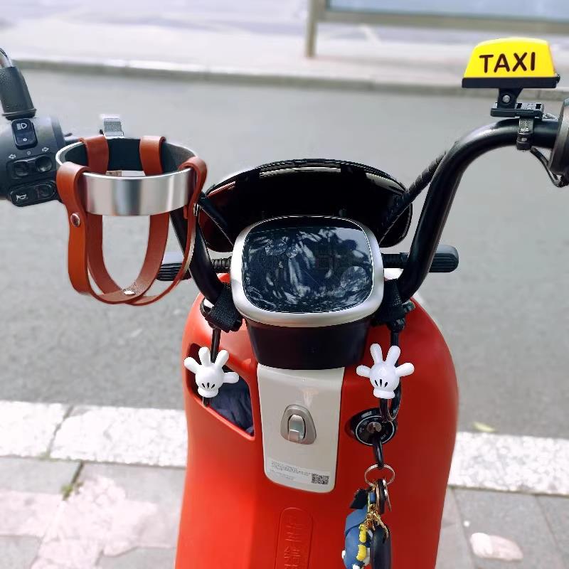 雅迪九号电动车装饰小配件可爱摆件通用米奇多功能挂钩置物神器