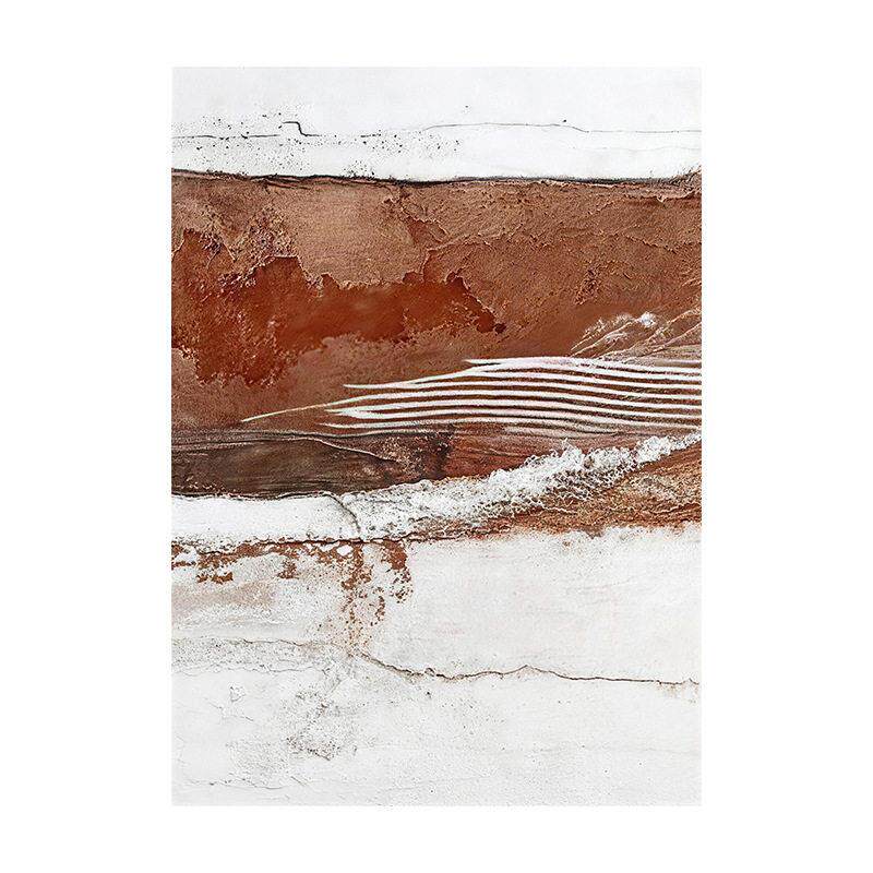抽象立体肌理刀画手绘油画意式轻奢客厅装饰画侘寂风棕色玄关挂画