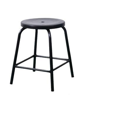 静铁电四脚凳厂防子工车间流水线工作椅ESD黑色门店铺员工会议凳