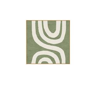 晚夏发北欧原QB202110木风装饰文艺客厅沙背清景墙画小新绿色餐画