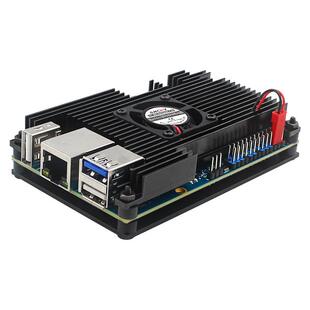 Orangepi5B外壳香橙派5铝合金散热保护壳散热风扇Orangepi5b