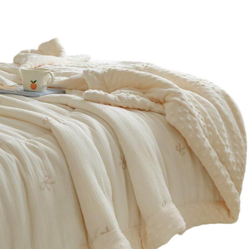 全棉纯棉母婴皱纱MY250606调布刺绣皱手包边豆豆绒空被子大豆春秋,床上用品,化纤被,淘宝优惠券,粉丝福利购,淘宝优惠卷