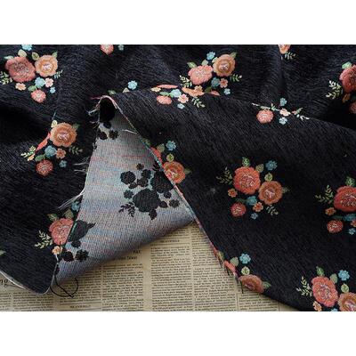 秋冬袋加厚唯美箱雪尼尔色织提花面料包手鞋服时硬2884装挺小碎花