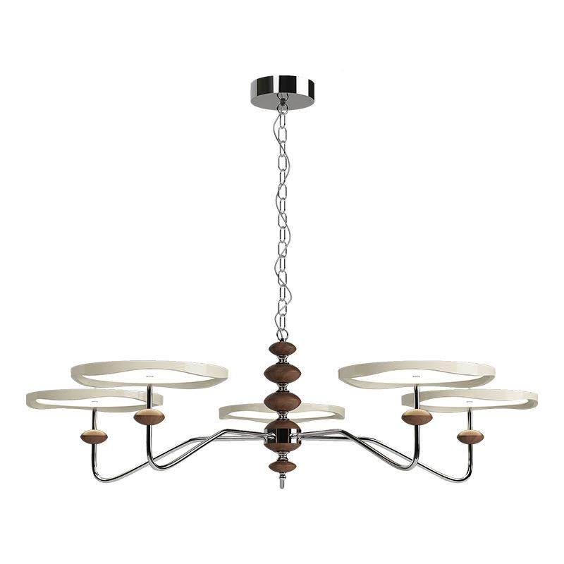 法式奶吊油风客厅77吊灯复古木纹厅室灯中古星卧轨链护眼大厅餐主,家装灯饰光源,智能吊灯,淘宝优惠券,粉丝福利购,淘宝优惠卷