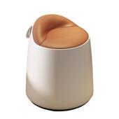 女生化妆凳卧室梳妆台凳DZ137梳圆子旋化妆意式 凳皮转墩化妆椅矮