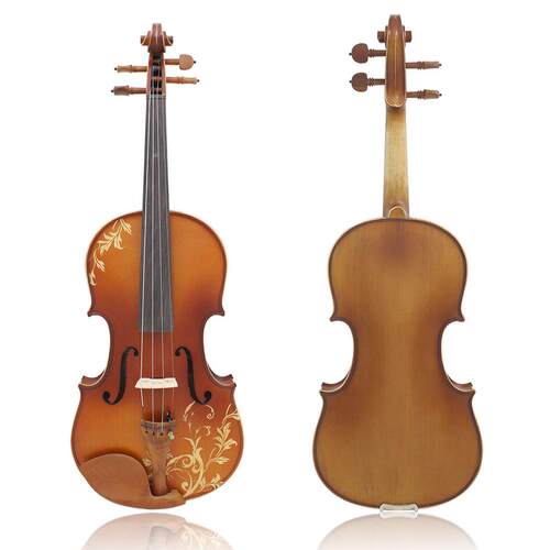 violin小提琴4/4雕花提琴实木成人学生入门演奏手工提琴厂家