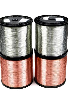 环无保铅紫铜XIB线铜丝无氧铜丝高导电导火线镀锡镀纯银铜线退软