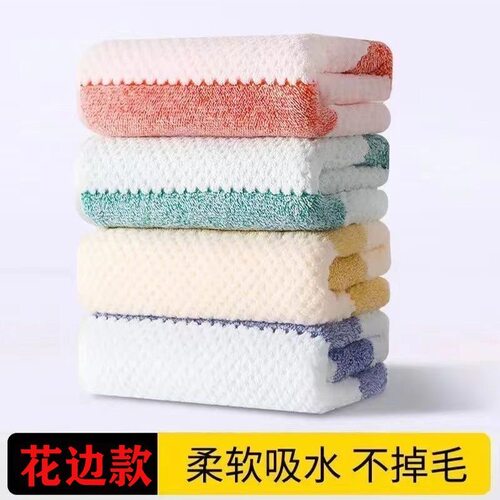 厨房抹布加厚毛巾家用吸水不掉沾油百洁布粘油洗碗布吸油去污清洁