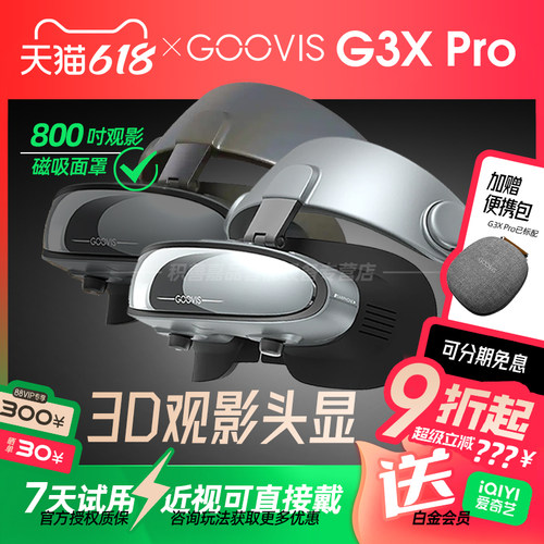 GOOVIS头戴显示器沉浸/开放两用
