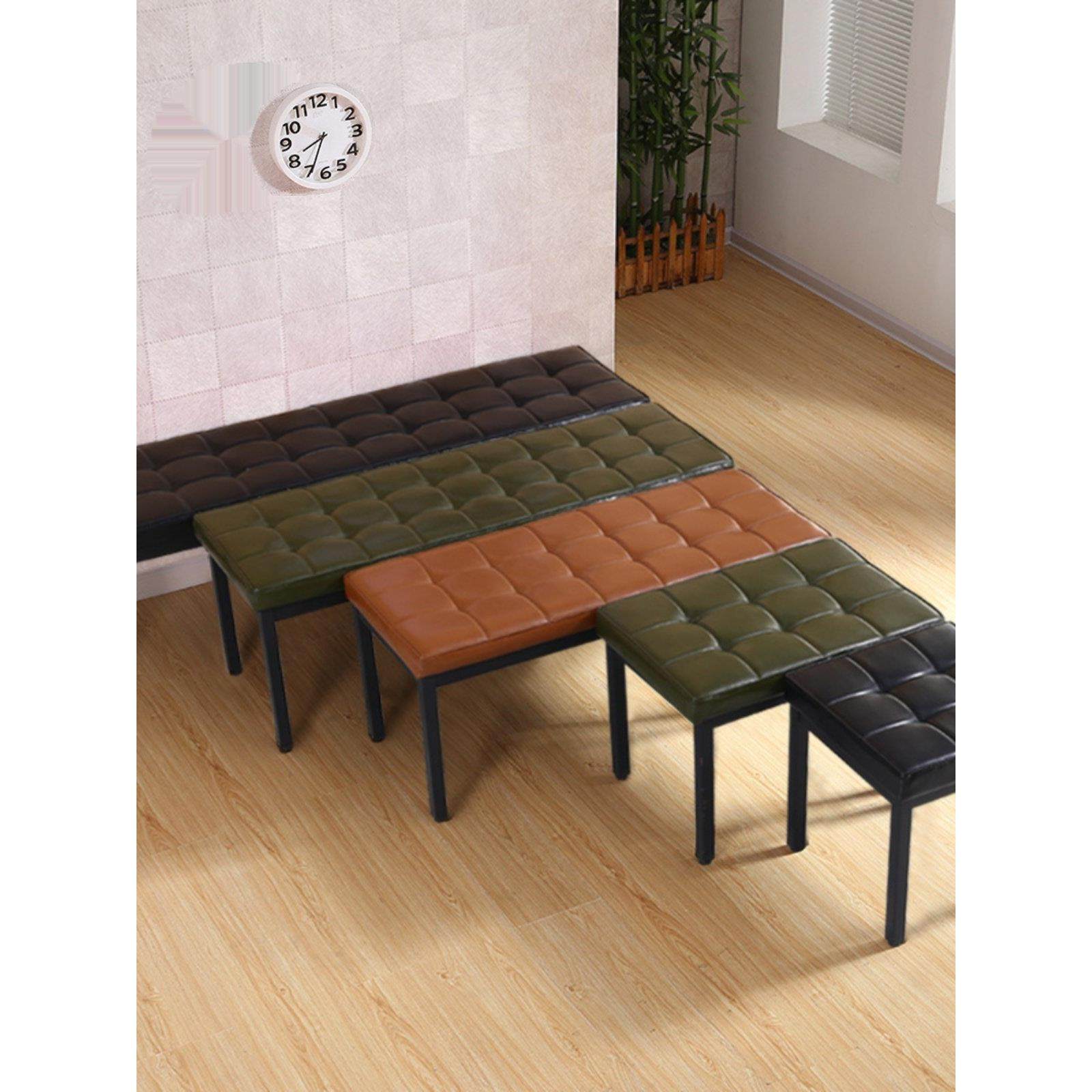 办公餐椅沙发长条凳子窄换鞋化妆方型简约更衣室美甲店家用铁艺,住宅家具,餐椅,淘宝优惠券,粉丝福利购,淘宝优惠卷