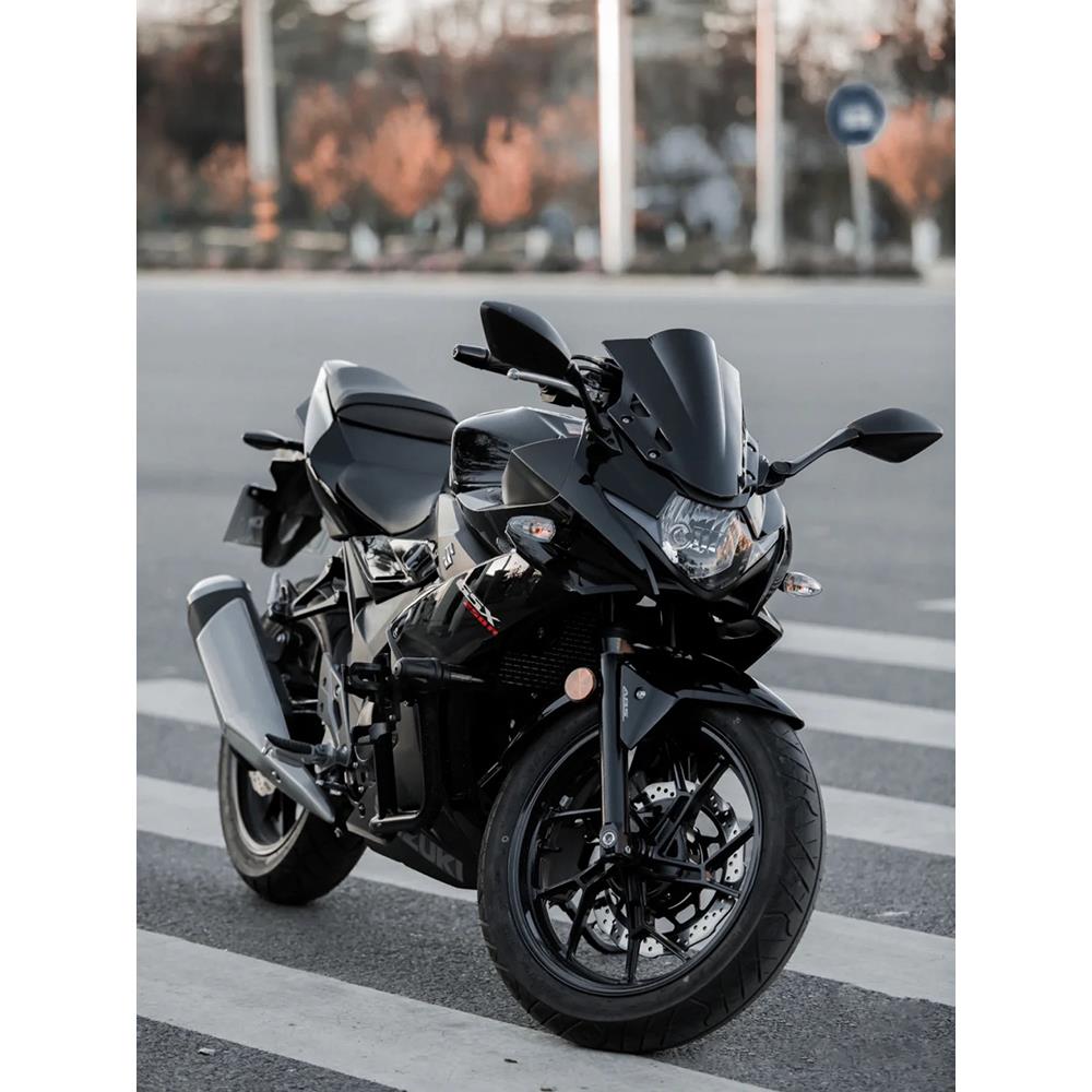 适用于铃木GSX250R前风挡改装竞技挡风玻璃导流罩PC进口无损安装