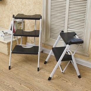 折叠登高凳子折叠椅高脚踩脚凳加高踏步梯凳可折叠梯椅两用人字梯