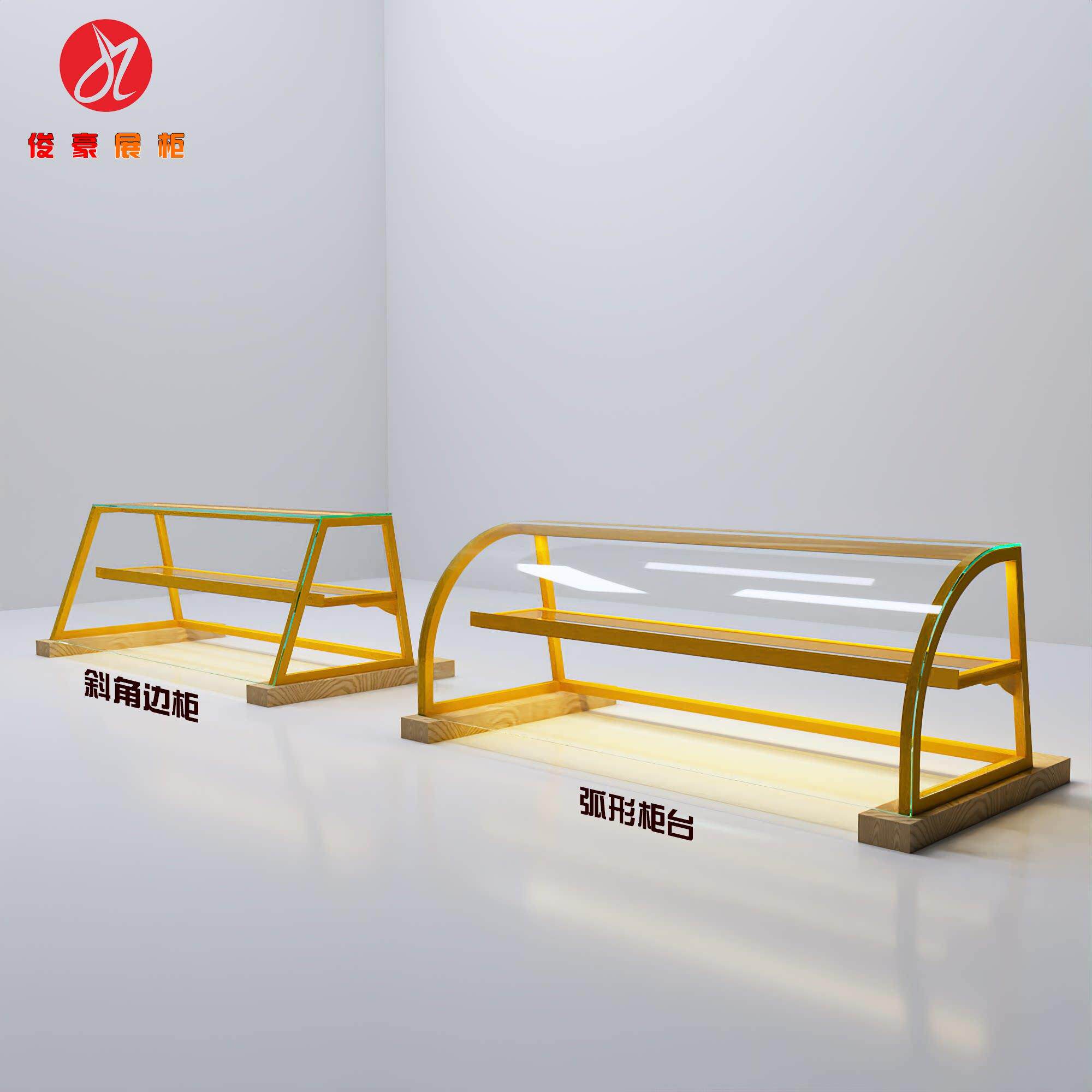 面包柜架子玻璃架子中岛玻璃架边柜玻璃架子展柜架子