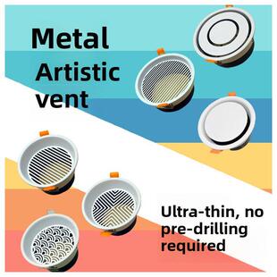 新风送风回风口新风系统超薄隐藏式金属艺术出风口无嵌入式