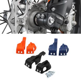 适用KTM胡斯瓦纳恒舰WP前避震下脚保护靴子前叉改装护罩防摔装饰