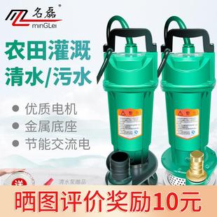名磊潜水泵1寸220V小型抽水泵吸水高扬程家用井水农用清水污水泵