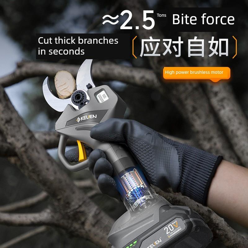 德国卡赫园林专用电动修枝剪锂电果树电剪刀充电式剪刀剪刀树枝电