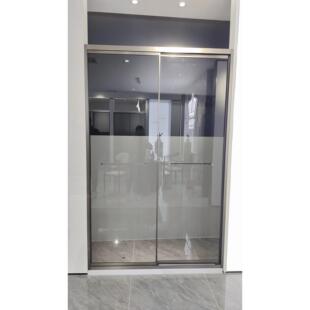 简意不锈钢304淋浴房隔断卫生间玻璃移门宁波定制各类淋浴房