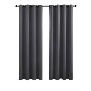 窗帘遮光2024新款隔热家用卧室避光防光挡挂钩式遮阳黑色加厚全布