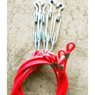 高栏半挂货车车厢拉绳固定货箱钢丝拉勾立柱横斜拉配件篷布用品绳