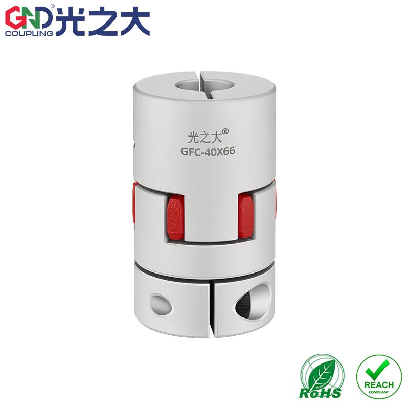 GND光之大传动GFC铝合金梅花联轴器大扭矩数控伺服电机星形爪连接
