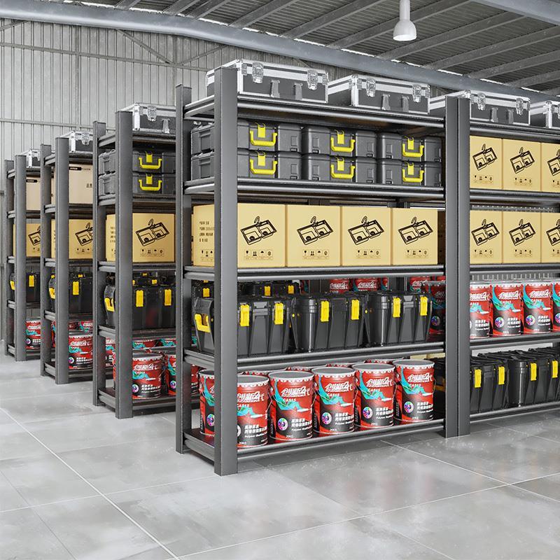 君制货架仓储仓库展示架阳台地下室杂物储物架多层落地拆装置物架