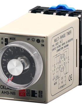 正品752直销多段式电时间继器AH3-NA通NBNC电A延时定时器C220V24V