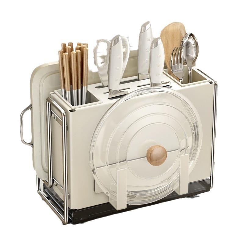 厨房刀筷DJ-2003-子笼置物架家用架功能台多面收砧板架放菜板刀具