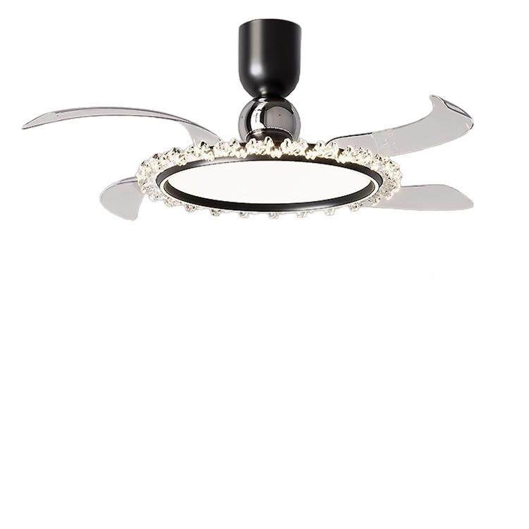 扇风灯吊0扇灯隐形变频餐厅吊室灯225新款轻UGM奢高级感意式极简