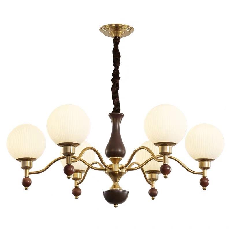 书中古风客法式厅灯2025新款美式复古新中式高级644房餐厅主卧室