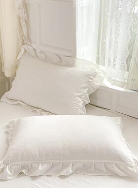 ins套风生白色四件棉套2024004公主风水洗非床单被学宿舍三件套4