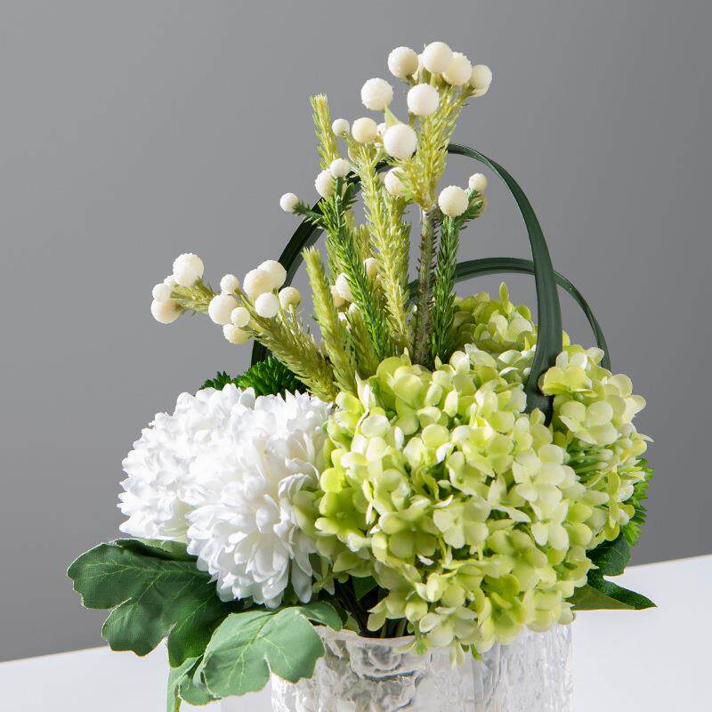 现代轻奢假花仿真花餐桌摆花装饰花束干花整体花艺装饰品