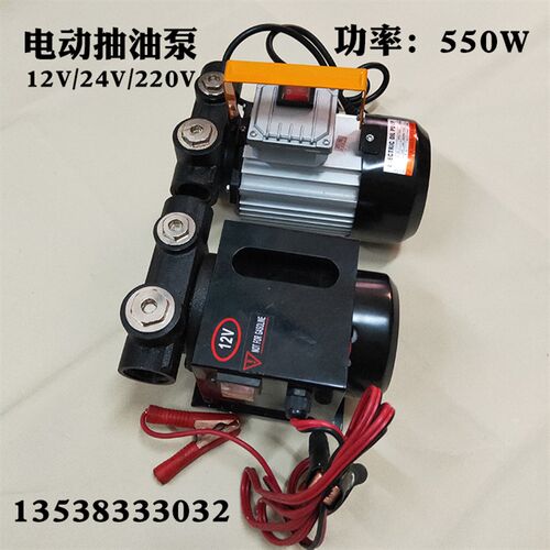 大流量电动抽油泵12V24V220V大功率柴油泵自吸泵550W直流泵加油机