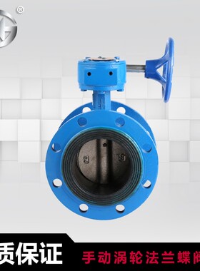 海胜D341X-16手动软密封铸铁涡轮法兰蝶阀 dn50 dn100 dn250