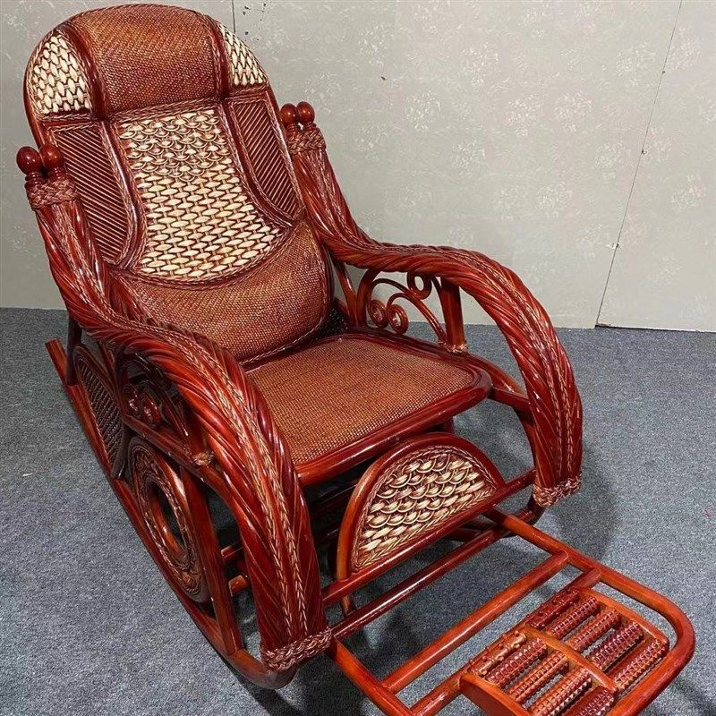 客厅老人真藤家用大人实木藤编逍遥躺椅阳台藤椅摇摇椅沙发椅子,农用物资,苗木固定器/支撑器,淘宝优惠券,粉丝福利购,淘宝优惠卷