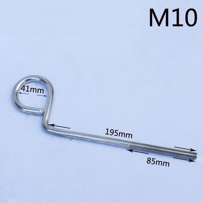 镀锌铁挂钩非标定制P型钩子螺纹羊眼钩子订做M10,农用物资,苗木固定器/支撑器,淘宝优惠券,粉丝福利购,淘宝优惠卷