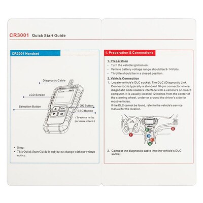 元征LAUNCH X431 Creader /CR3001 OBD II全功能读码卡海外英文版