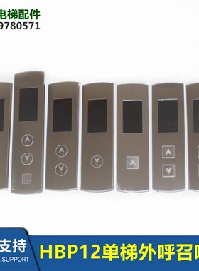 电梯配件电梯HBP12外呼召唤盒单梯LMBND430DT-MK黑屏