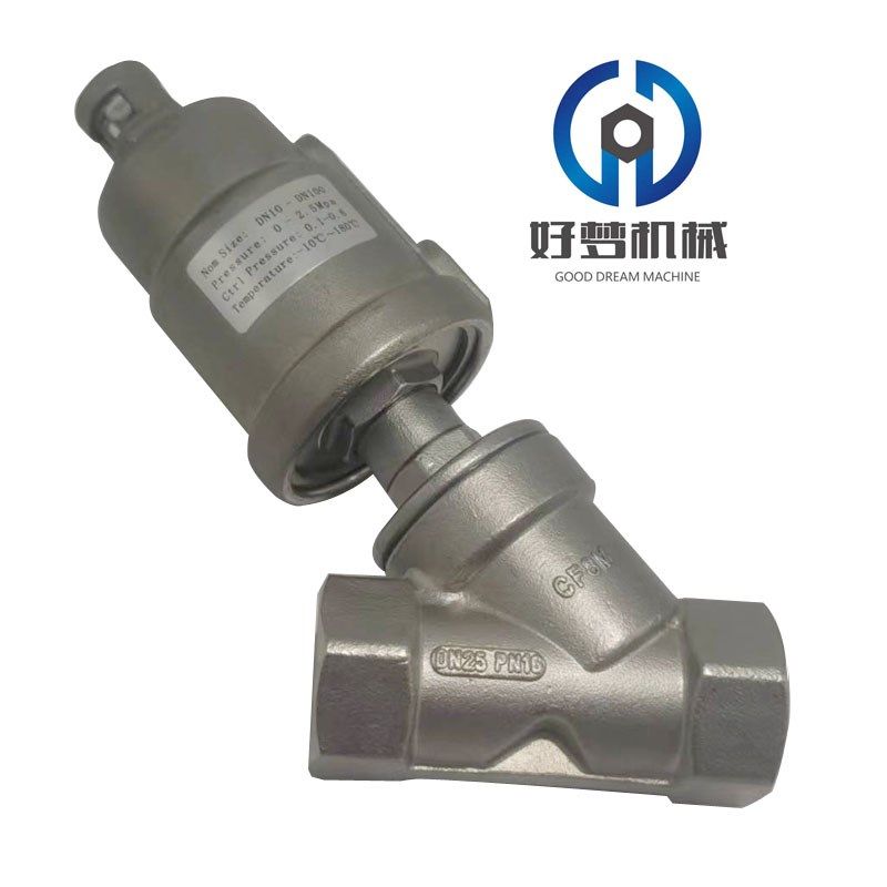 角座阀/高温蒸汽304不锈钢Y型气动角座阀4/6分DN15 20 25 32 40,农用物资,苗木固定器/支撑器,淘宝优惠券,粉丝福利购,淘宝优惠卷