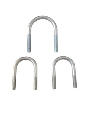 M8 U型螺栓 镀锌U形螺丝U型卡U型管卡管夹 固定卡扣骑马卡子