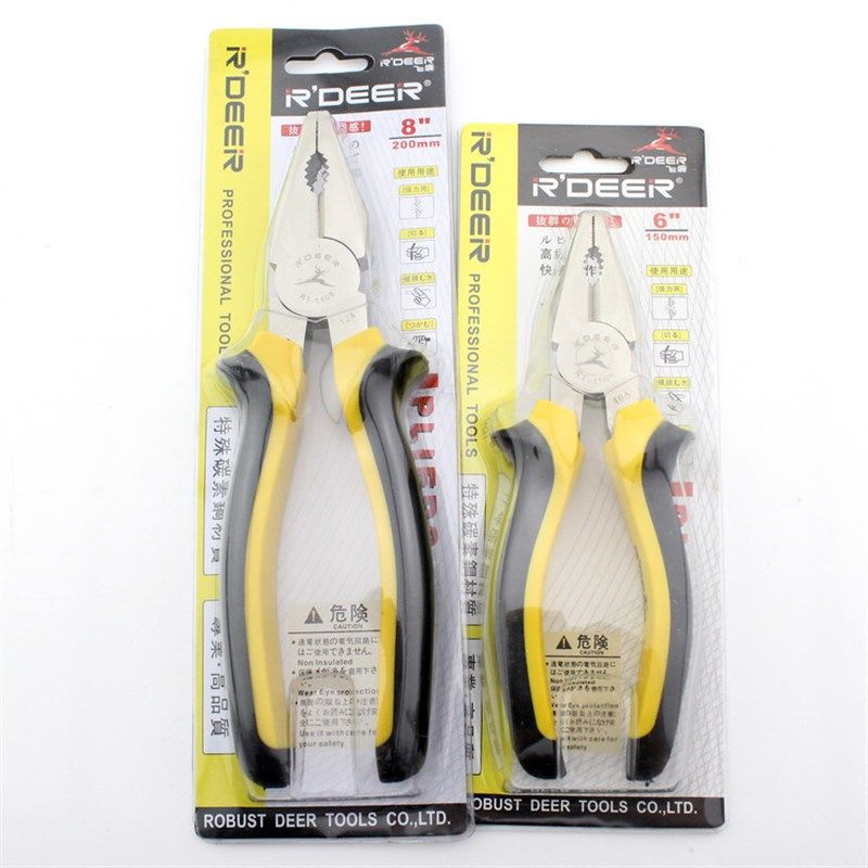 香港飞鹿钢丝钳8寸老虎钳 工业级多功能电工家用防锈钳省力断线钳,农用物资,苗木固定器/支撑器,淘宝优惠券,粉丝福利购,淘宝优惠卷