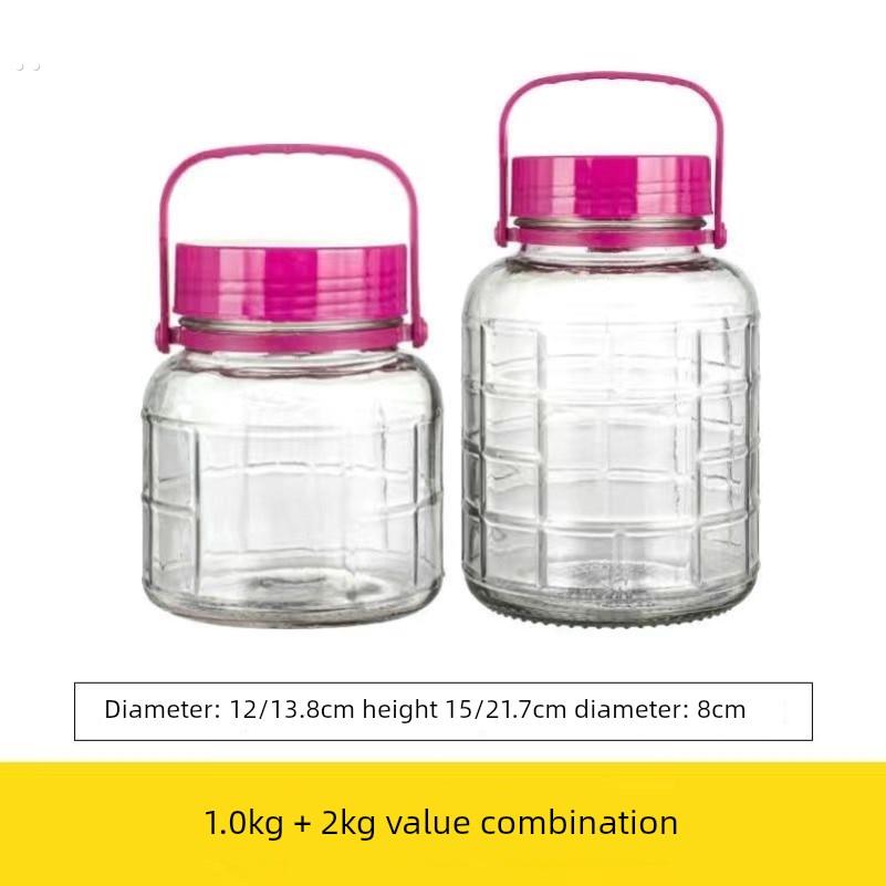 泡酒玻璃瓶专用酒瓶酒坛子酿酒罐子加厚食品级腌菜泡菜坛子密封罐