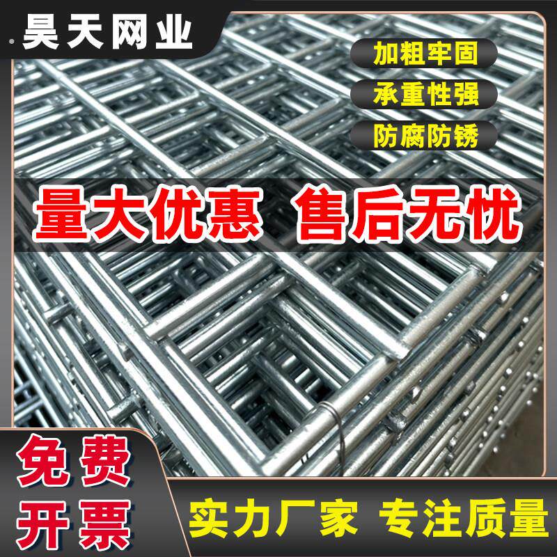 防护隔离网加粗镀锌铁丝电焊网片家用鸡狗鸟兔笼钢丝网格养殖围栏