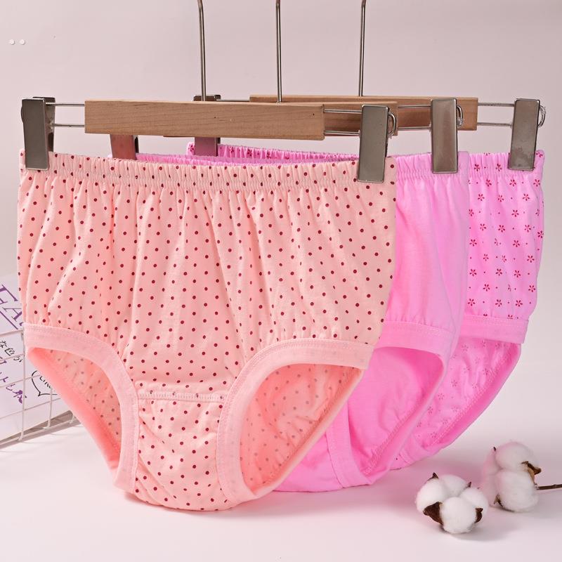 中老年高腰老人内裤女纯棉老年人三角裤女士全棉裤头妈妈底裤大码