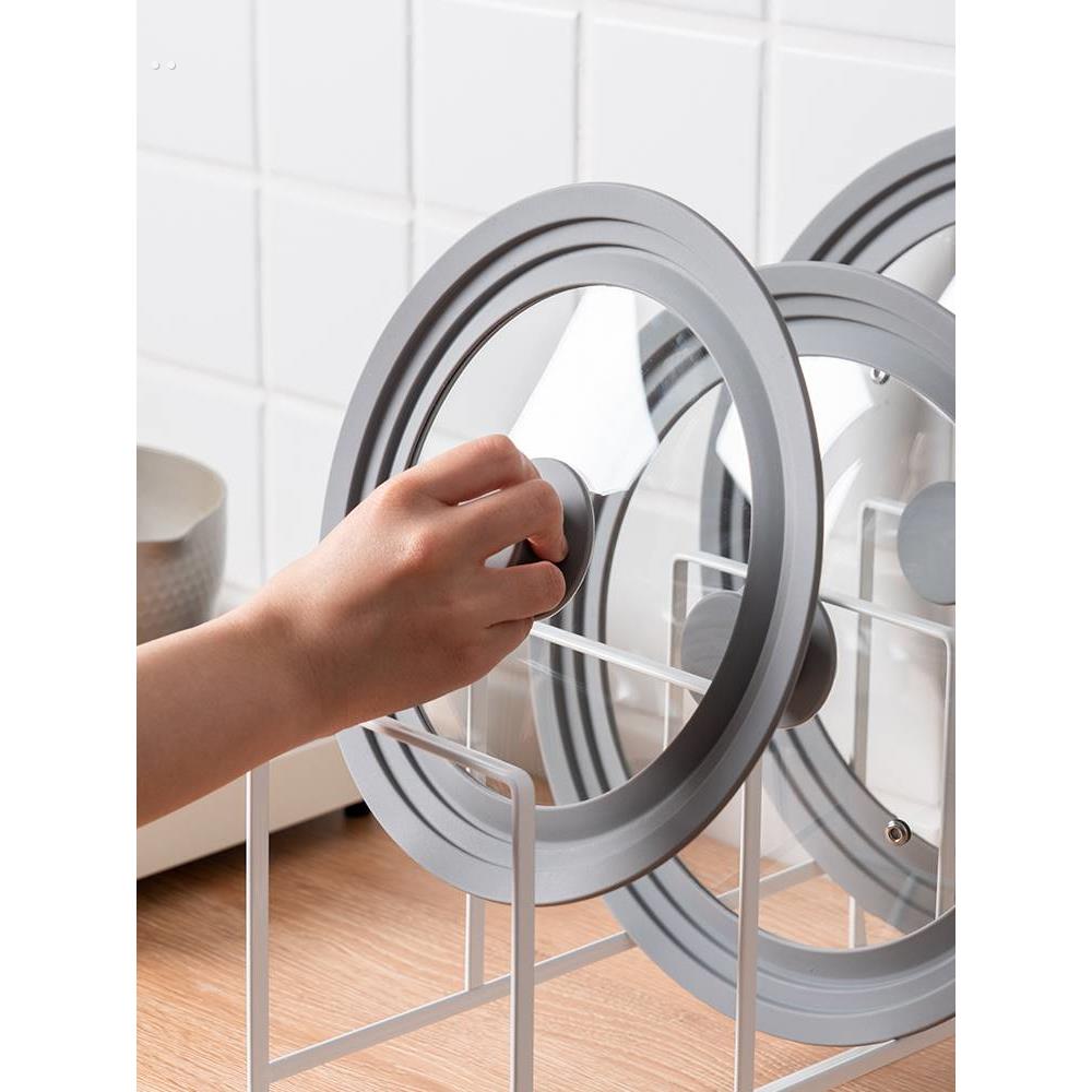 日式锅盖万能厨房玻璃盖耐高温硅胶家用通用炒菜炒锅蒸锅盖子