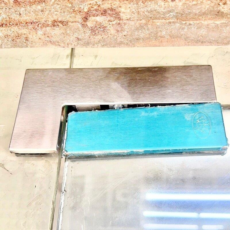 地弹簧配件通用发夹一字夹点夹门夹门配件无框上下夹玻璃门夹