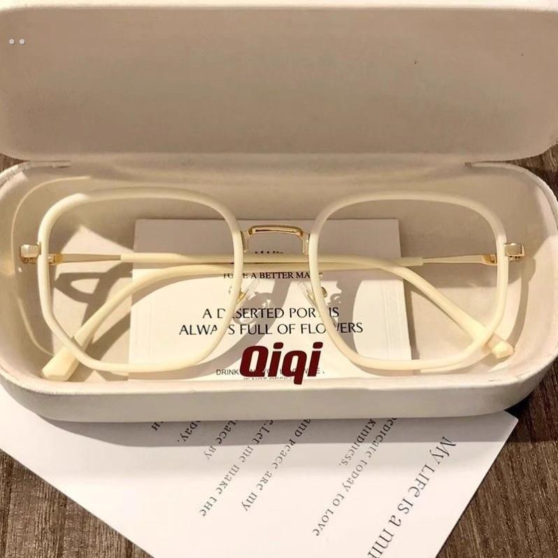 新款韩版不规则框显脸小素颜神器眼镜女防蓝光网红款眼镜粉色镜框